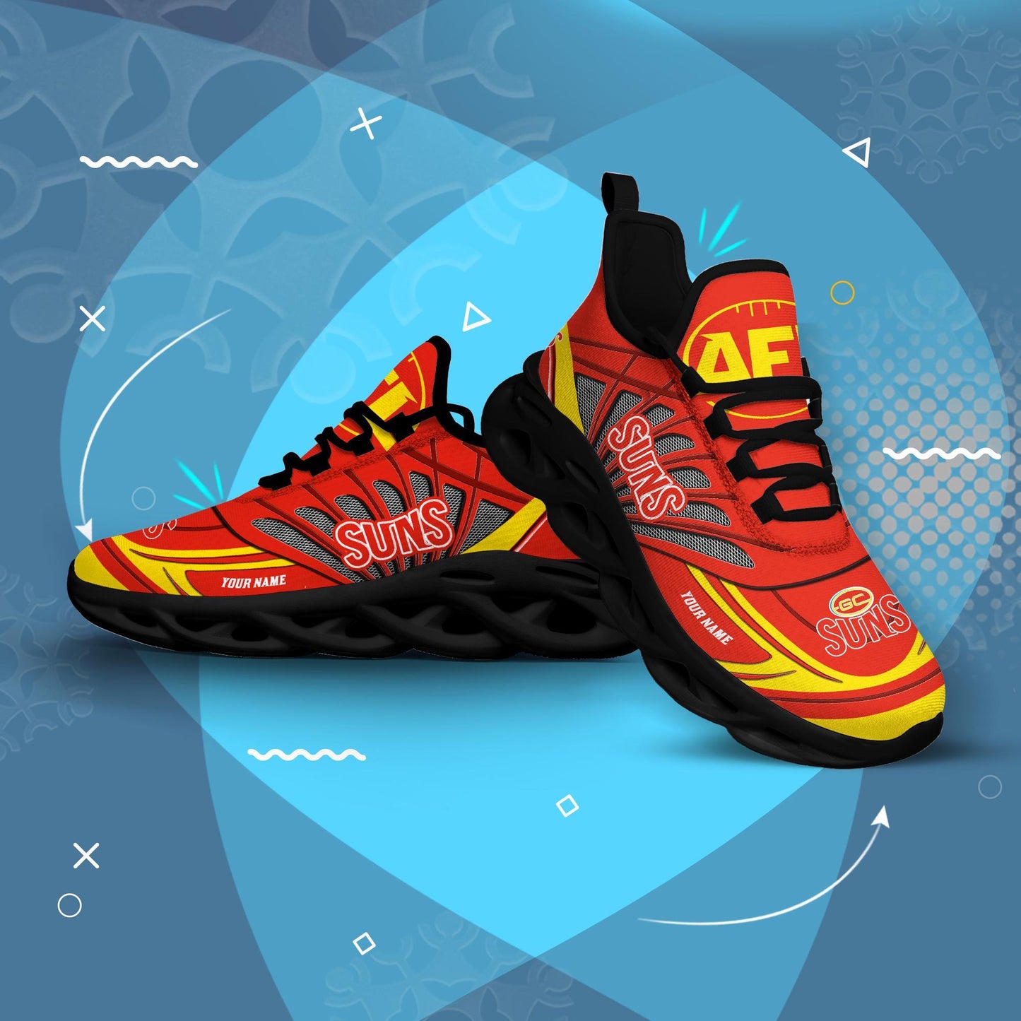 Ideafootwear Gold Coast Suns Max Soul Shoes Sneakers For Men And Women