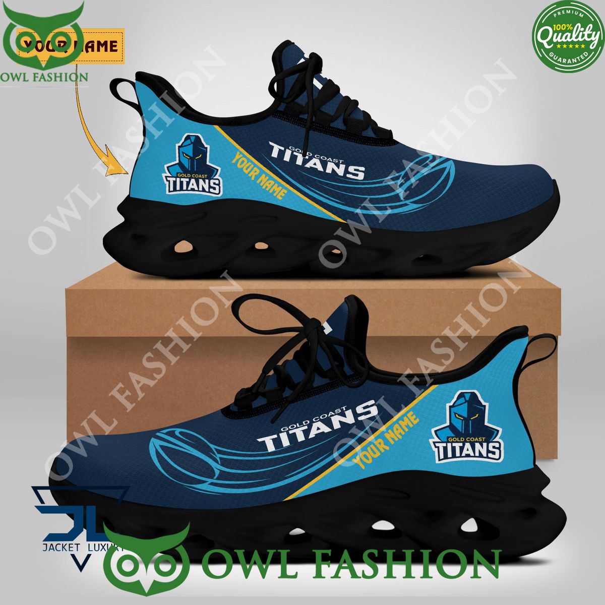 Ideafootwear Gold Coast Titans Max Soul Shoes Sneakers For Men And Women