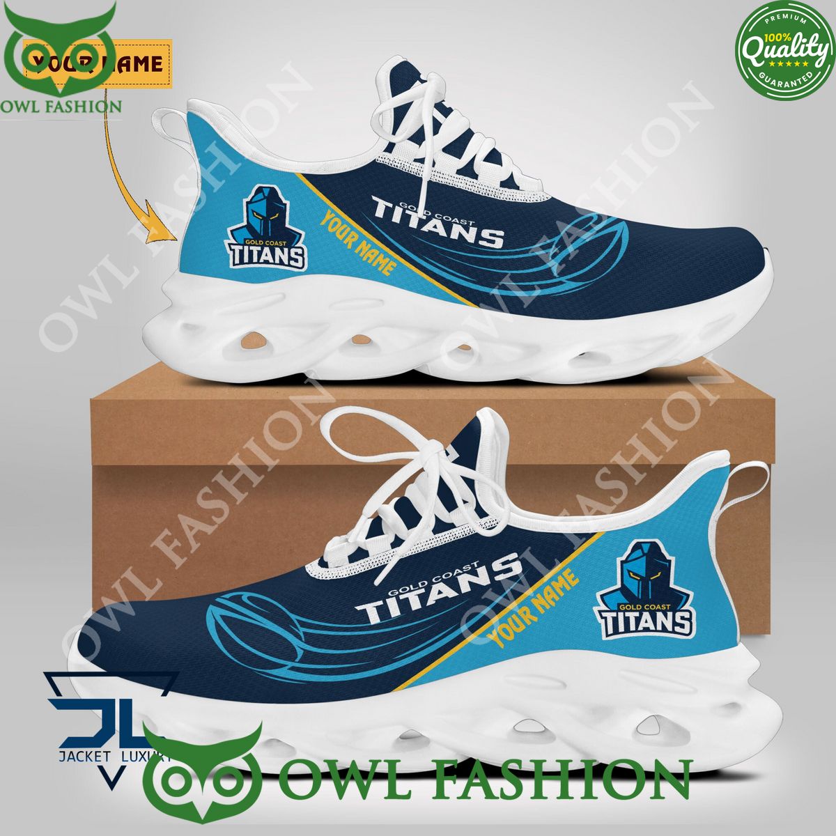 Ideafootwear Gold Coast Titans Max Soul Shoes Sneakers For Men And Women