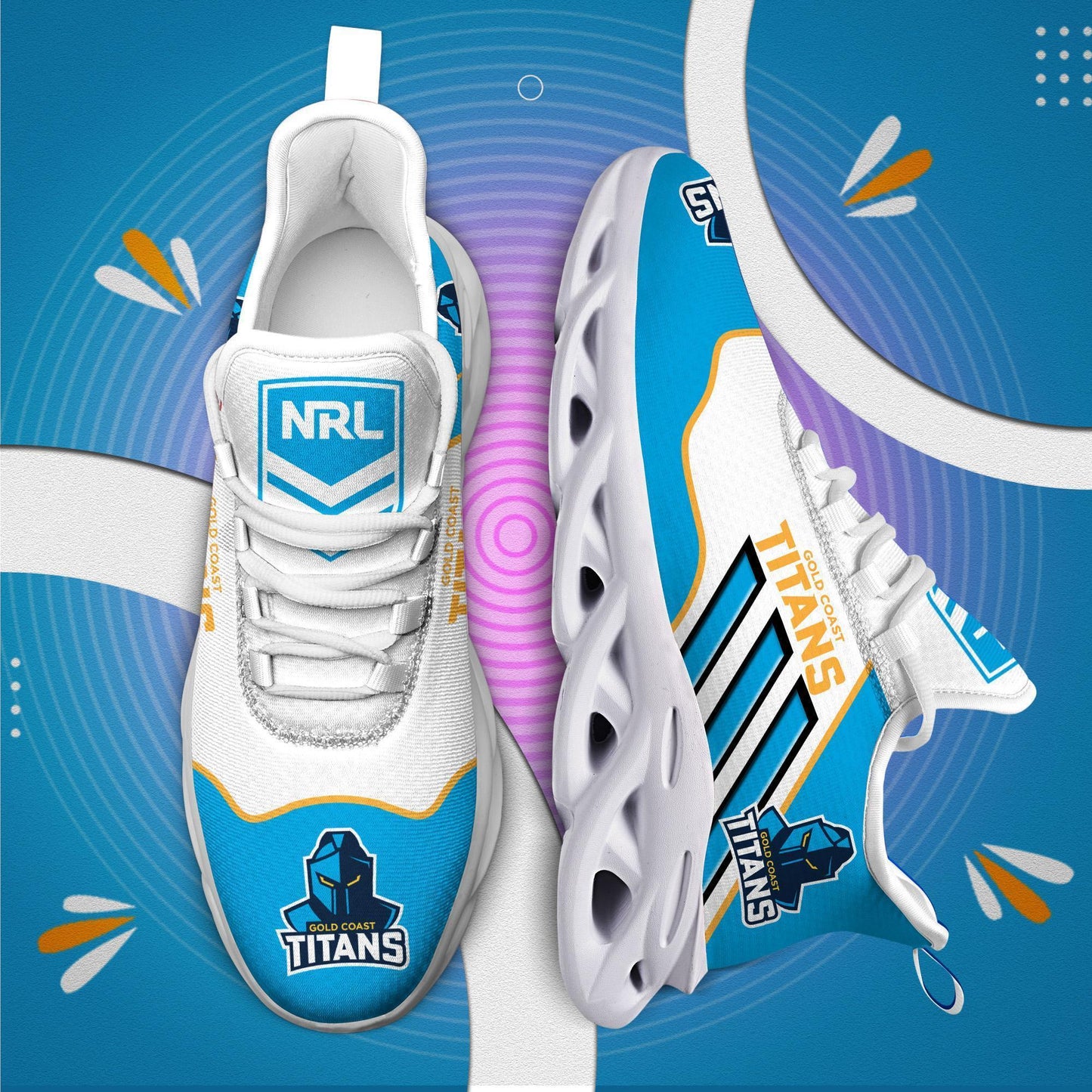 Ideafootwear Gold Coast Titans Max Soul Shoes Sneakers For Men And Women