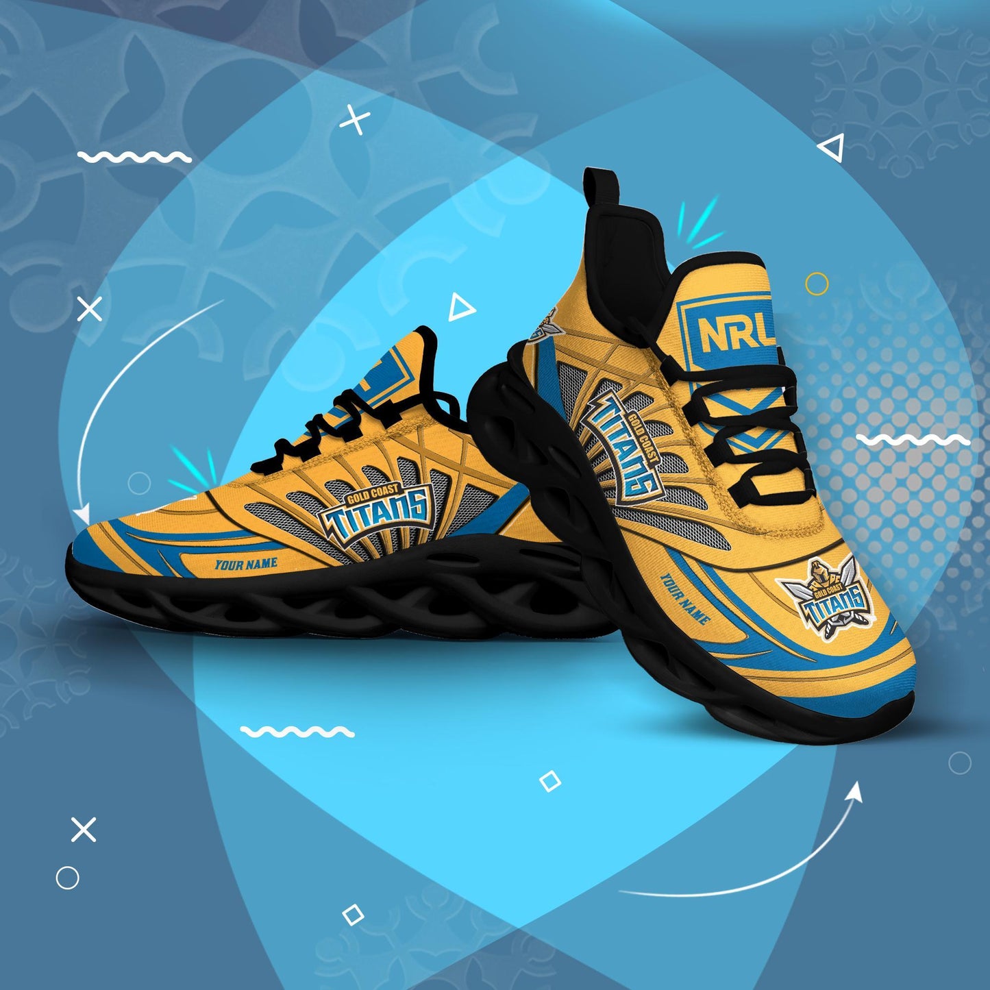Ideafootwear Gold Coast Titans Max Soul Shoes Sneakers For Men And Women