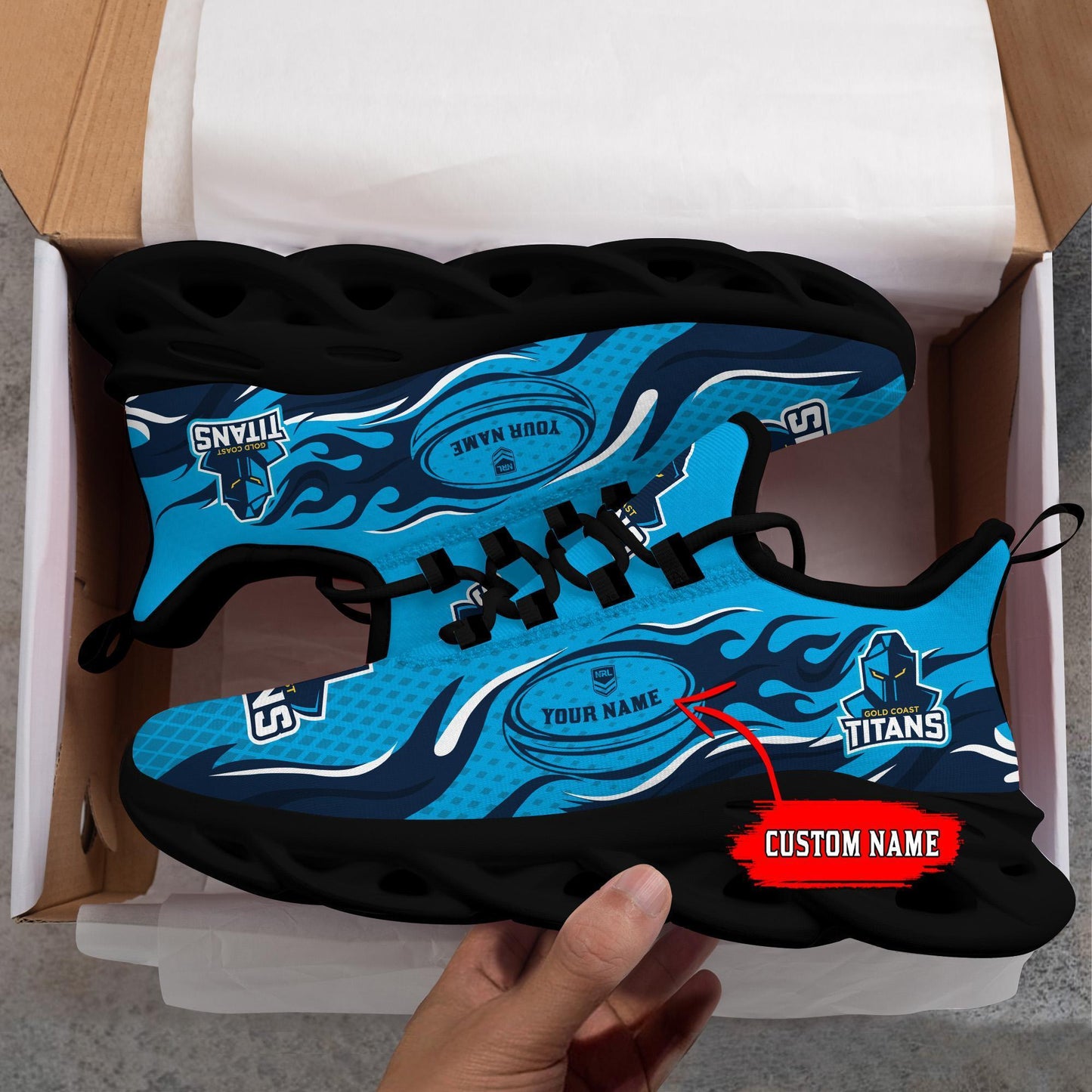 Ideafootwear Gold Coast Titans Max Soul Shoes Sneakers For Men And Women