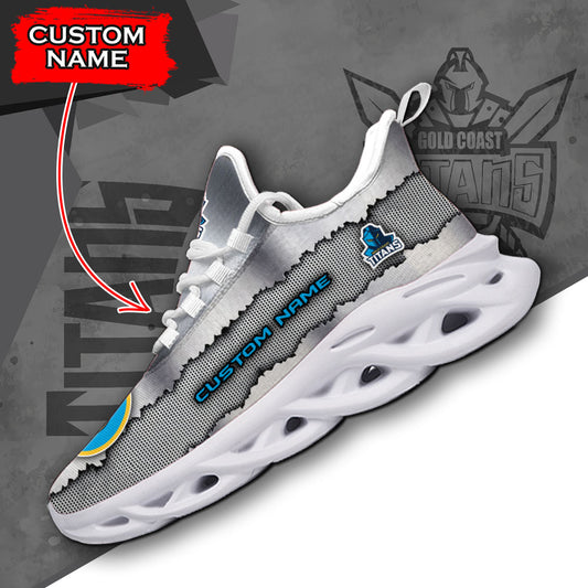 Ideafootwear Gold Coast Titans NRL Max Soul Shoes Sneakers For Men And Women
