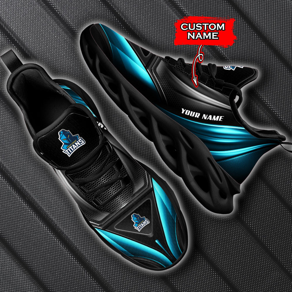 Ideafootwear Gold Coast Titans NRL Max Soul Shoes Sneakers For Men And Women