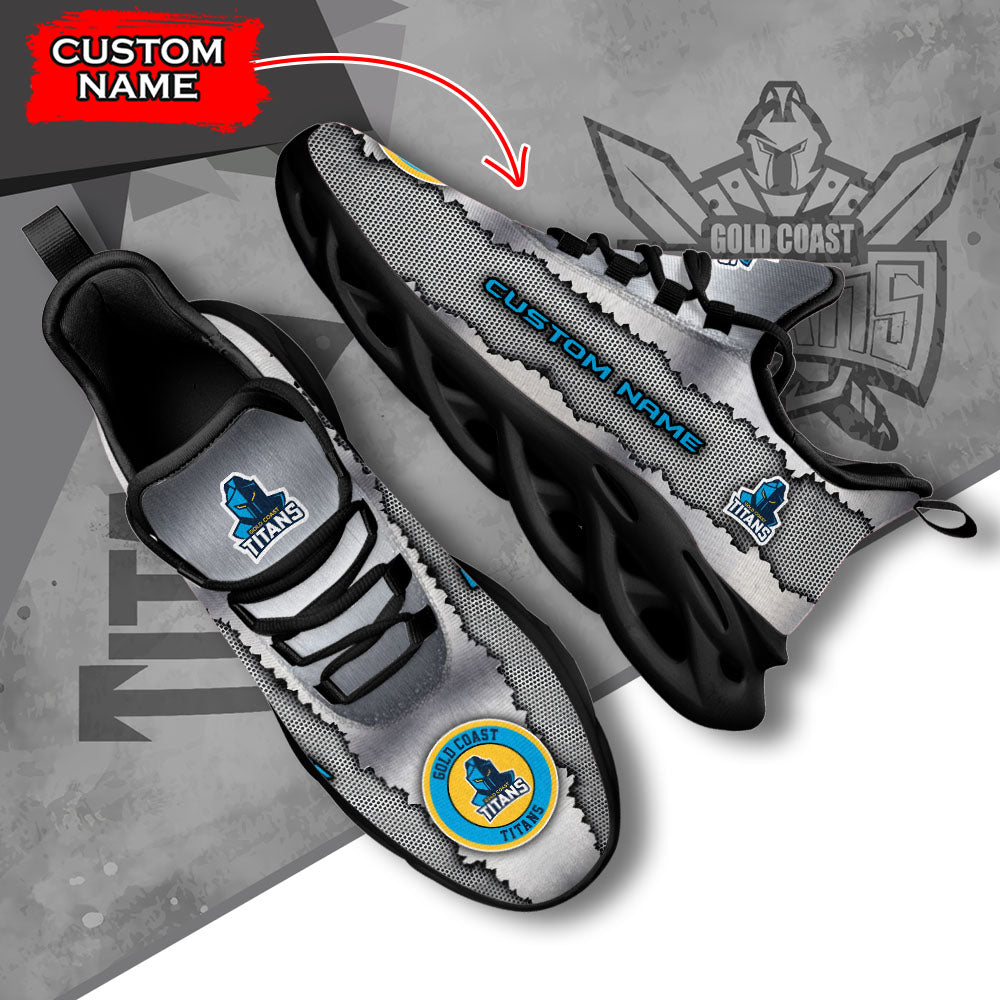Ideafootwear Gold Coast Titans NRL Max Soul Shoes Sneakers For Men And Women
