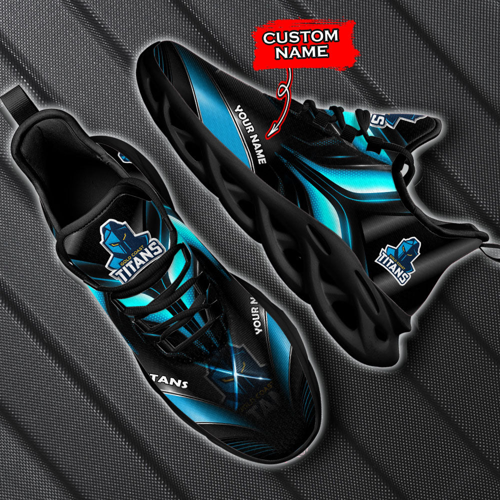 Ideafootwear Gold Coast Titans NRL Max Soul Shoes Sneakers For Men And Women