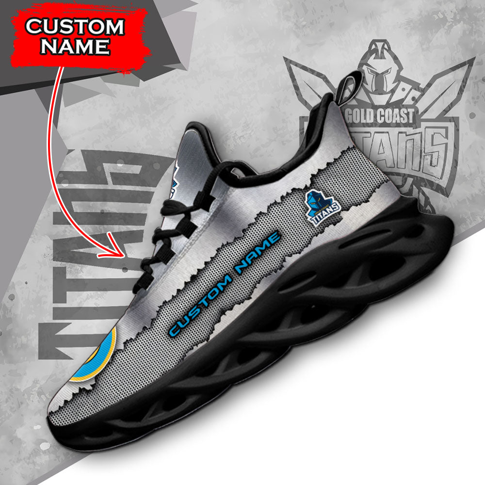 Ideafootwear Gold Coast Titans NRL Max Soul Shoes Sneakers For Men And Women