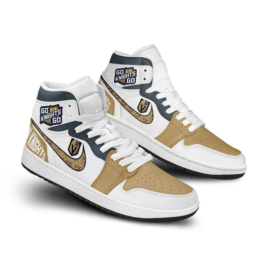 Ideafootwear Golden Knights AJ1 High Sneakers Shoes For Men And Women