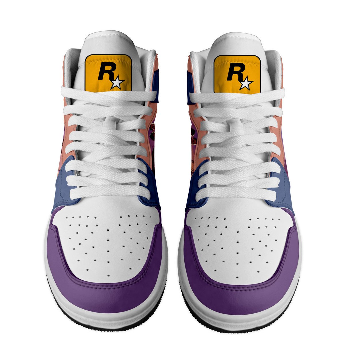 Ideafootwear Grand Theft Auto VI AJ1 High Sneakers Shoes For Men And Women