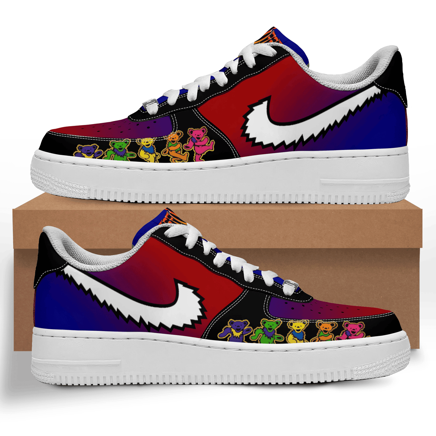 Ideafootwear Grateful Dead Air Low-Top Sneakers Shoes For Men And Women