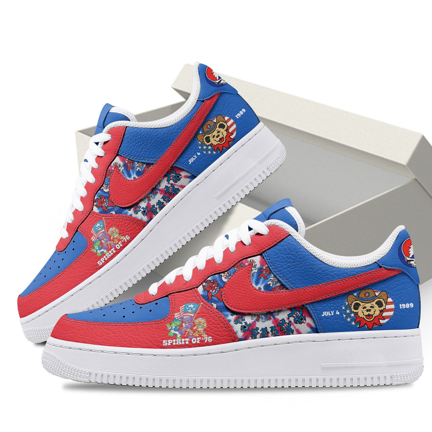 Ideafootwear Grateful Dead Air Low-Top Sneakers Shoes For Men And Women