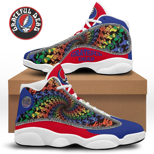 Ideafootwear Grateful Dead AJ13 Sneakers Shoes For Men And Women