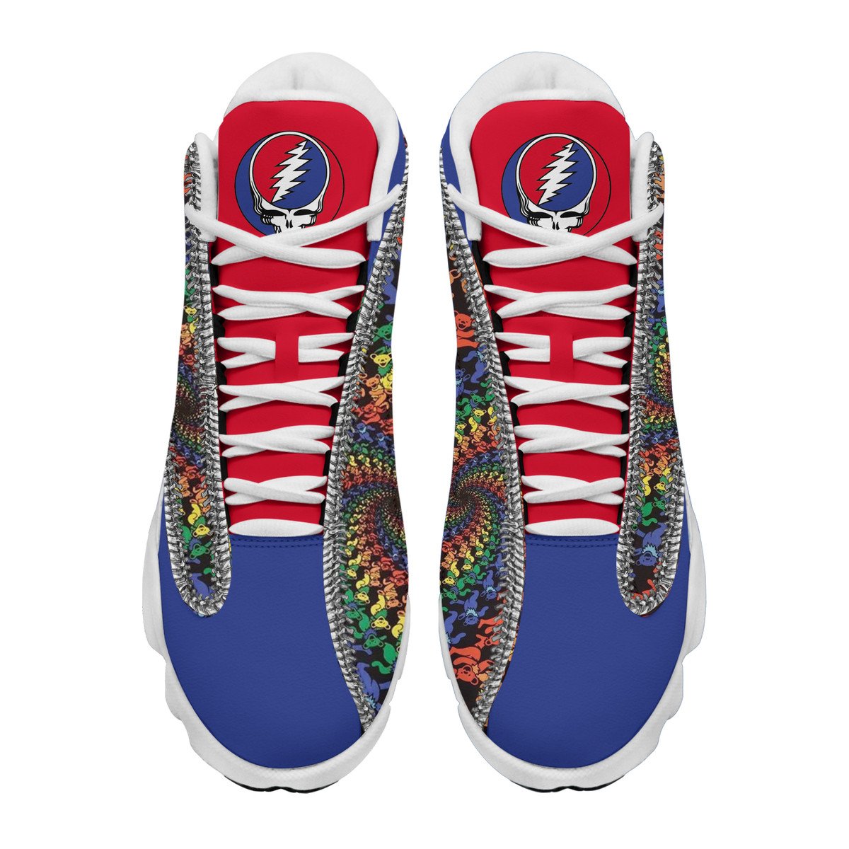Ideafootwear Grateful Dead AJ13 Sneakers Shoes For Men And Women