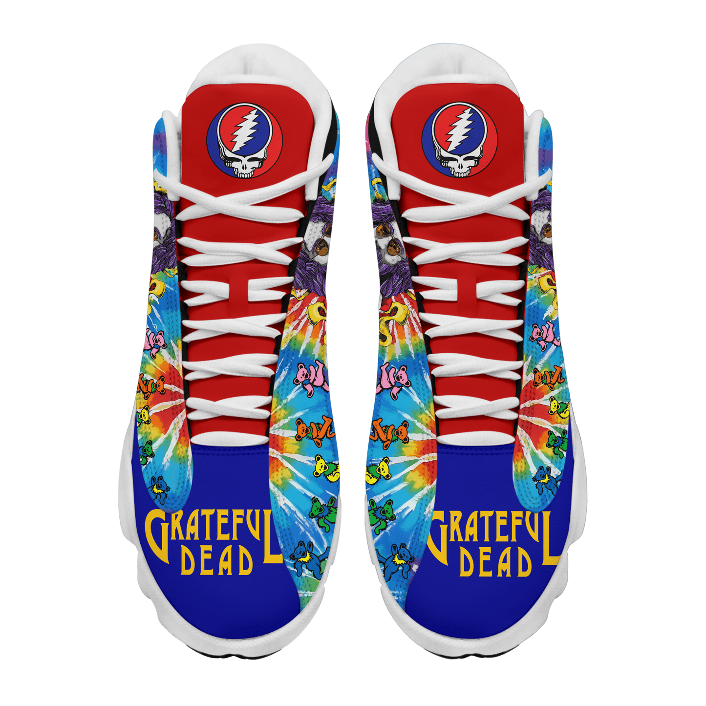 Ideafootwear Grateful Dead AJ13 Sneakers Shoes For Men And Women