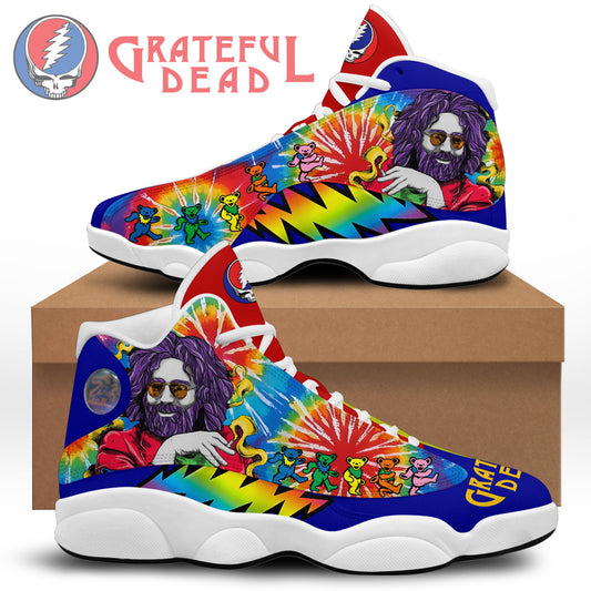 Ideafootwear Grateful Dead AJ13 Sneakers Shoes For Men And Women