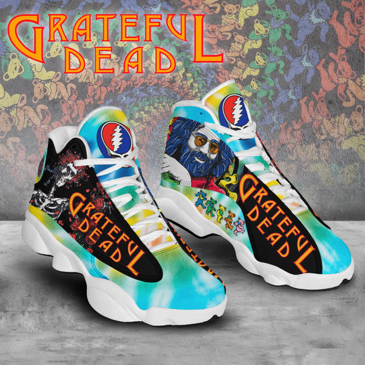 Ideafootwear Grateful Dead AJ13 Sneakers Shoes For Men And Women
