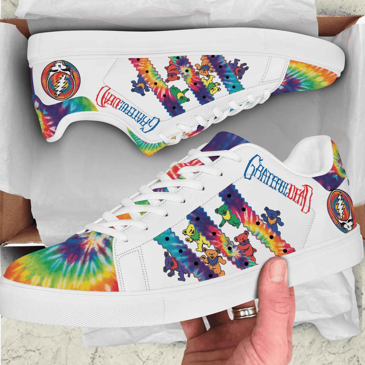 Ideafootwear Grateful Dead Skate Stan Shoes Sneakes For Men And Women