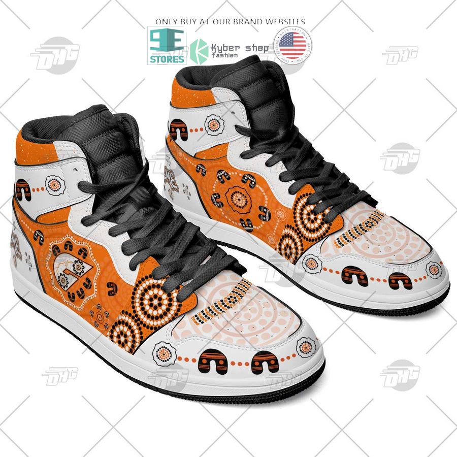 Ideafootwear Greater Western Sydney Giants AFL AJ1 High Sneakers Shoes For Men And Women