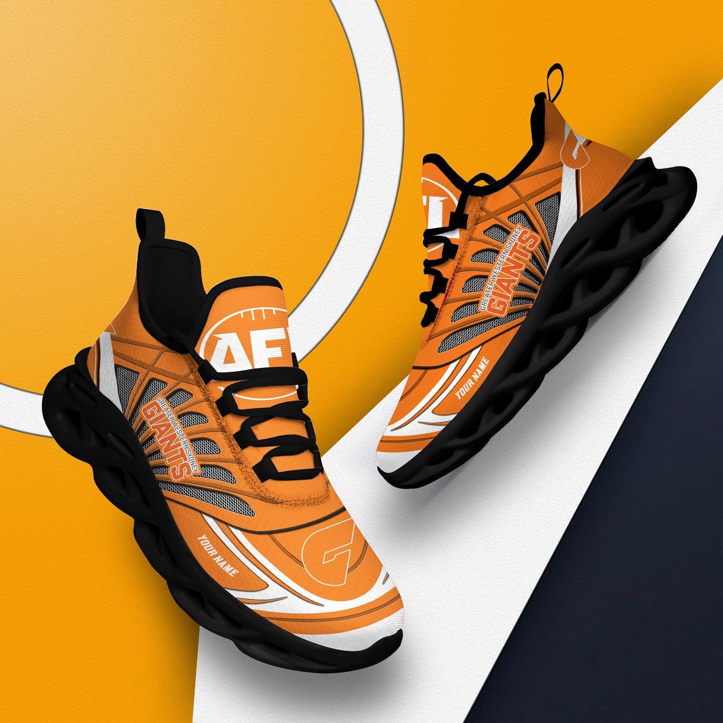 Ideafootwear Greater Western Sydney Giants Max Soul Shoes Sneakers For Men And Women