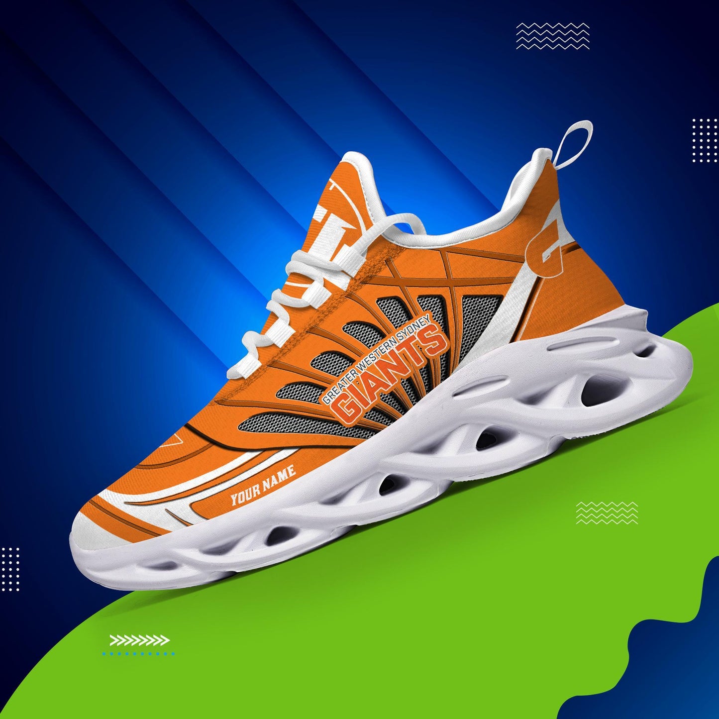 Ideafootwear Greater Western Sydney Giants Max Soul Shoes Sneakers For Men And Women
