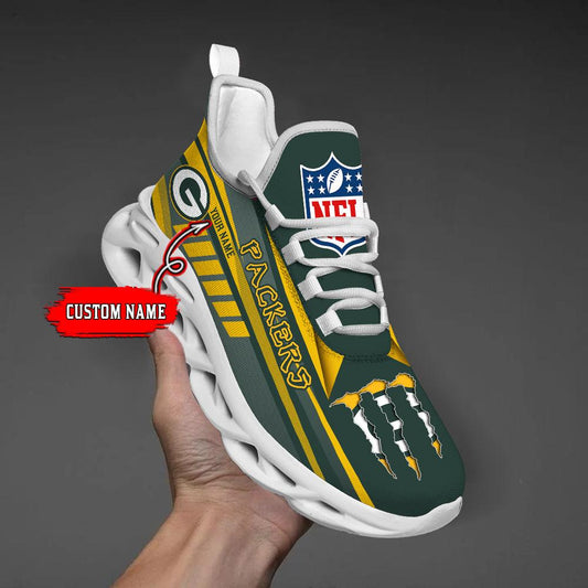 Ideafootwear Green Bay Packers Max Soul Shoes Sneakers For Men And Women