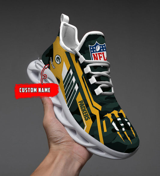 Ideafootwear Green Bay Packers Max Soul Shoes Sneakers For Men And Women