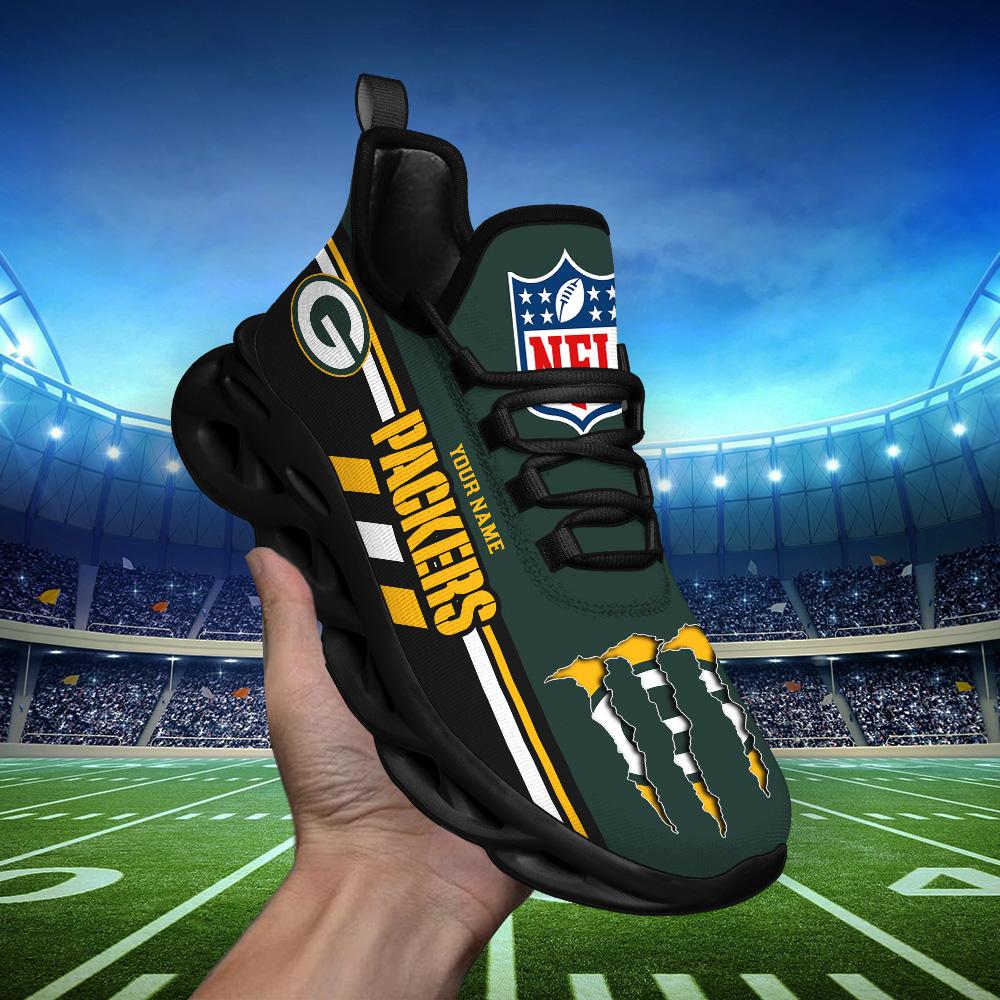 Ideafootwear Green Bay Packers Max Soul Shoes Sneakers For Men And Women