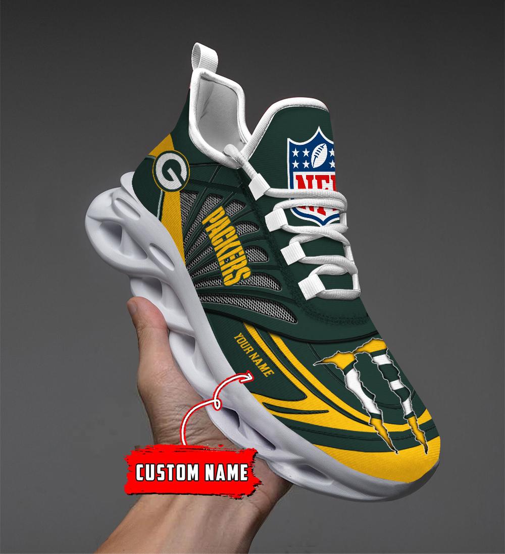 Ideafootwear Green Bay Packers Max Soul Shoes Sneakers For Men And Women