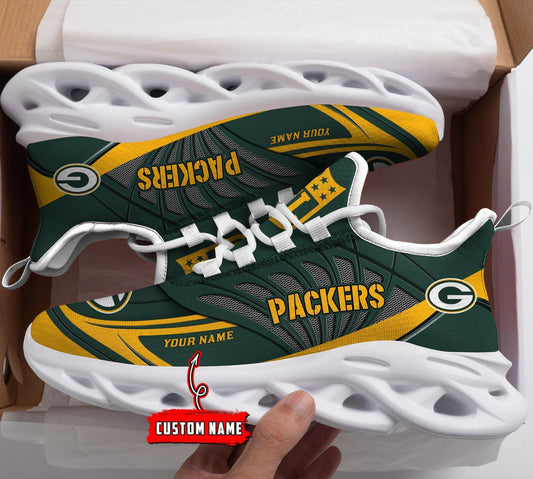 Ideafootwear Green Bay Packers Max Soul Shoes Sneakers For Men And Women