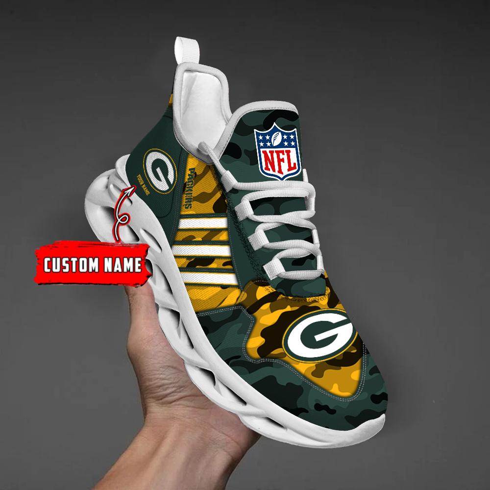 Ideafootwear Green Bay Packers Max Soul Shoes Sneakers For Men And Women