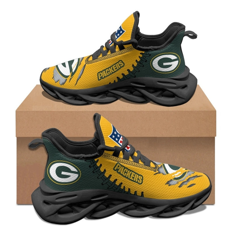 Ideafootwear Green Bay Packers Max Soul Shoes Sneakers For Men And Women