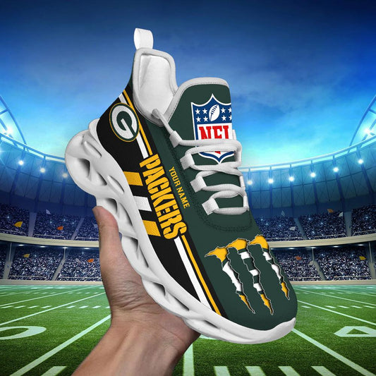 Ideafootwear Green Bay Packers Max Soul Shoes Sneakers For Men And Women