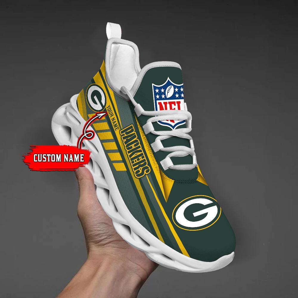 Ideafootwear Green Bay Packers Max Soul Shoes Sneakers For Men And Women