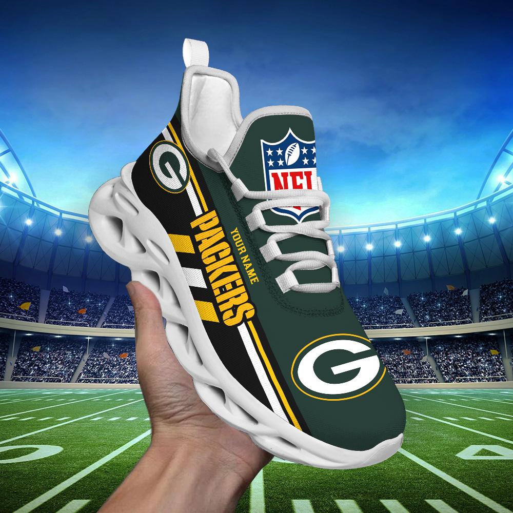 Ideafootwear Green Bay Packers Max Soul Shoes Sneakers For Men And Women