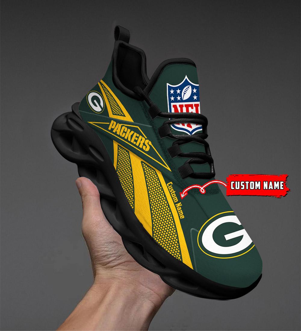 Ideafootwear Green Bay Packers Max Soul Shoes Sneakers For Men And Women