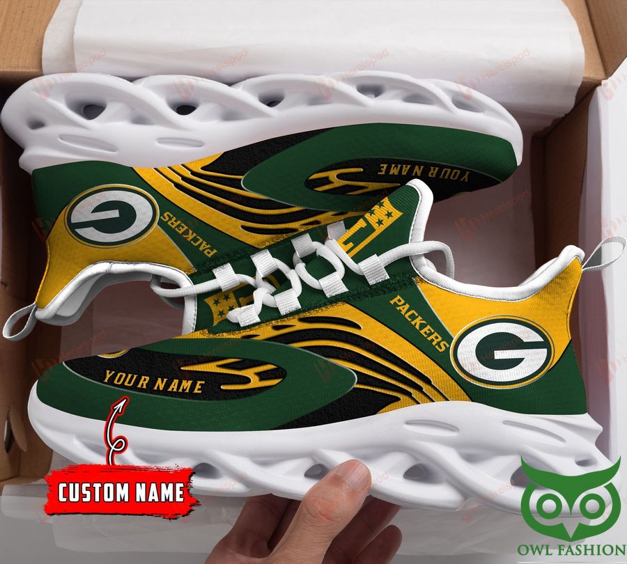 Ideafootwear Green Bay Packers Max Soul Shoes Sneakers For Men And Women