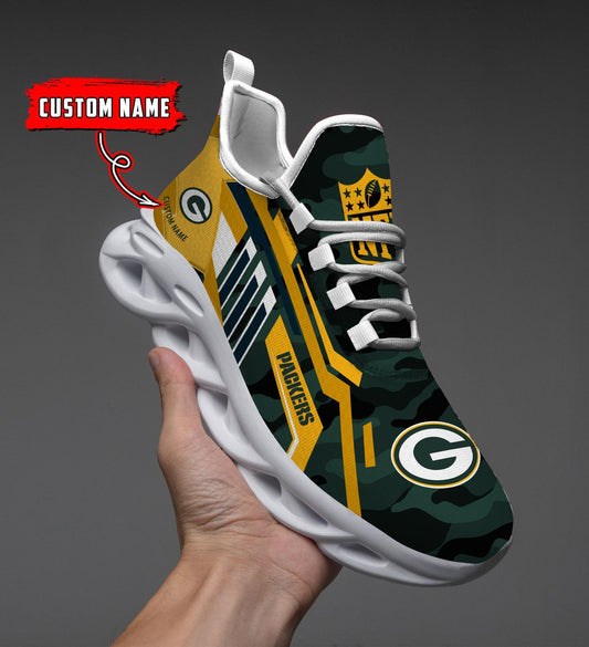 Ideafootwear Green Bay Packers Max Soul Shoes Sneakers For Men And Women