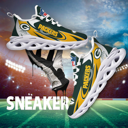 Ideafootwear Green Bay Packers Max Soul Shoes Sneakers For Men And Women