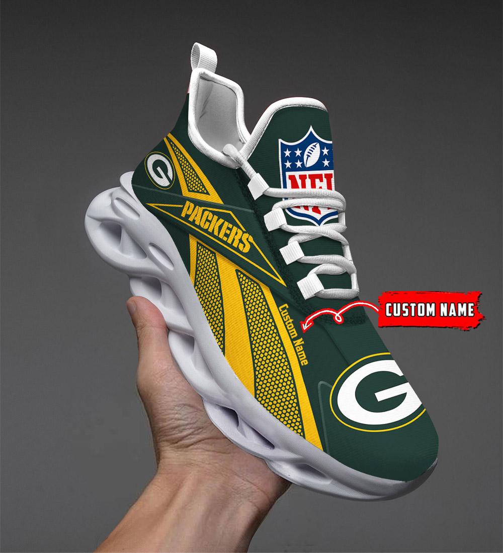 Ideafootwear Green Bay Packers Max Soul Shoes Sneakers For Men And Women