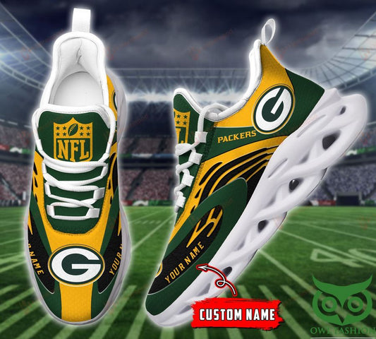 Ideafootwear Green Bay Packers Max Soul Shoes Sneakers For Men And Women