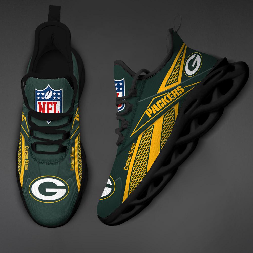 Ideafootwear Green Bay Packers Max Soul Shoes Sneakers For Men And Women