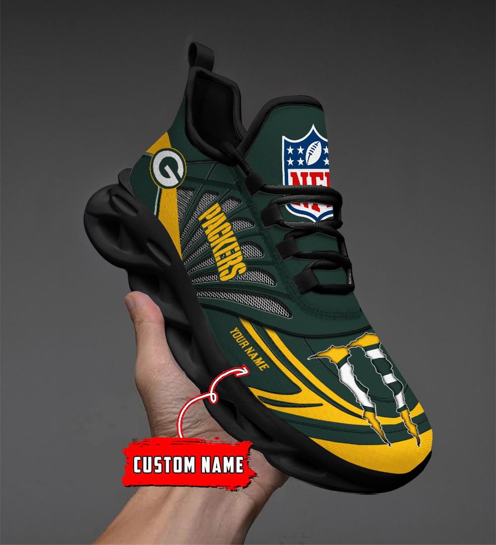 Ideafootwear Green Bay Packers Max Soul Shoes Sneakers For Men And Women
