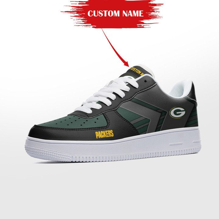 Ideafootwear Green Bay Packers NFL Air Low-Top Sneakers Shoes For Men And Women