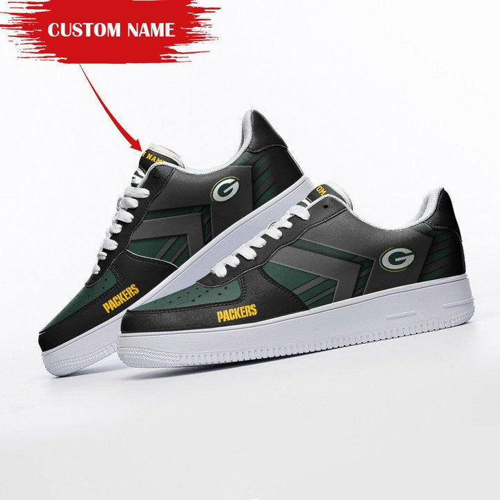 Ideafootwear Green Bay Packers NFL Air Low-Top Sneakers Shoes For Men And Women