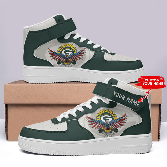 Ideafootwear Green Bay Packers NFL Air Low-Top Sneakers Shoes For Men And Women