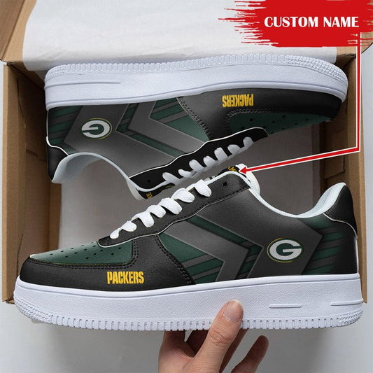 Ideafootwear Green Bay Packers NFL Air Low-Top Sneakers Shoes For Men And Women