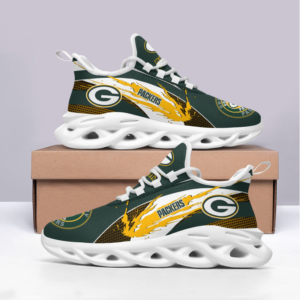 Ideafootwear Green Bay Packers NFL Max Soul Shoes Sneakers For Men And Women