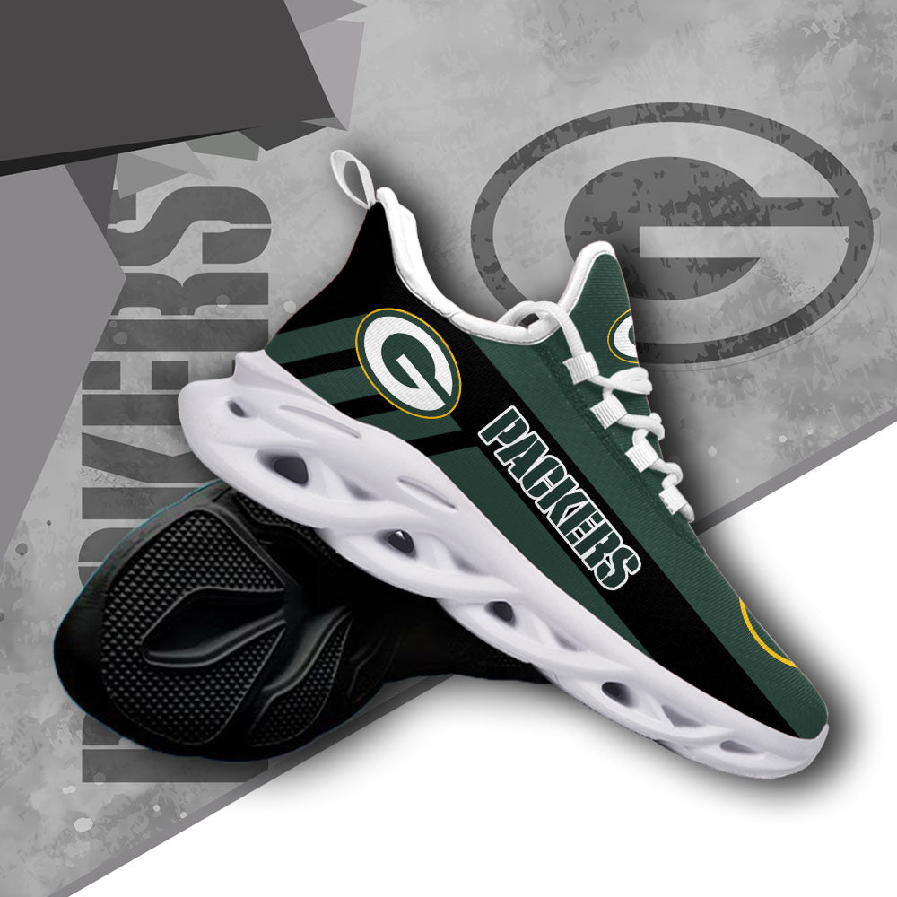 Ideafootwear Green Bay Packers NFL Max Soul Shoes Sneakers For Men And Women