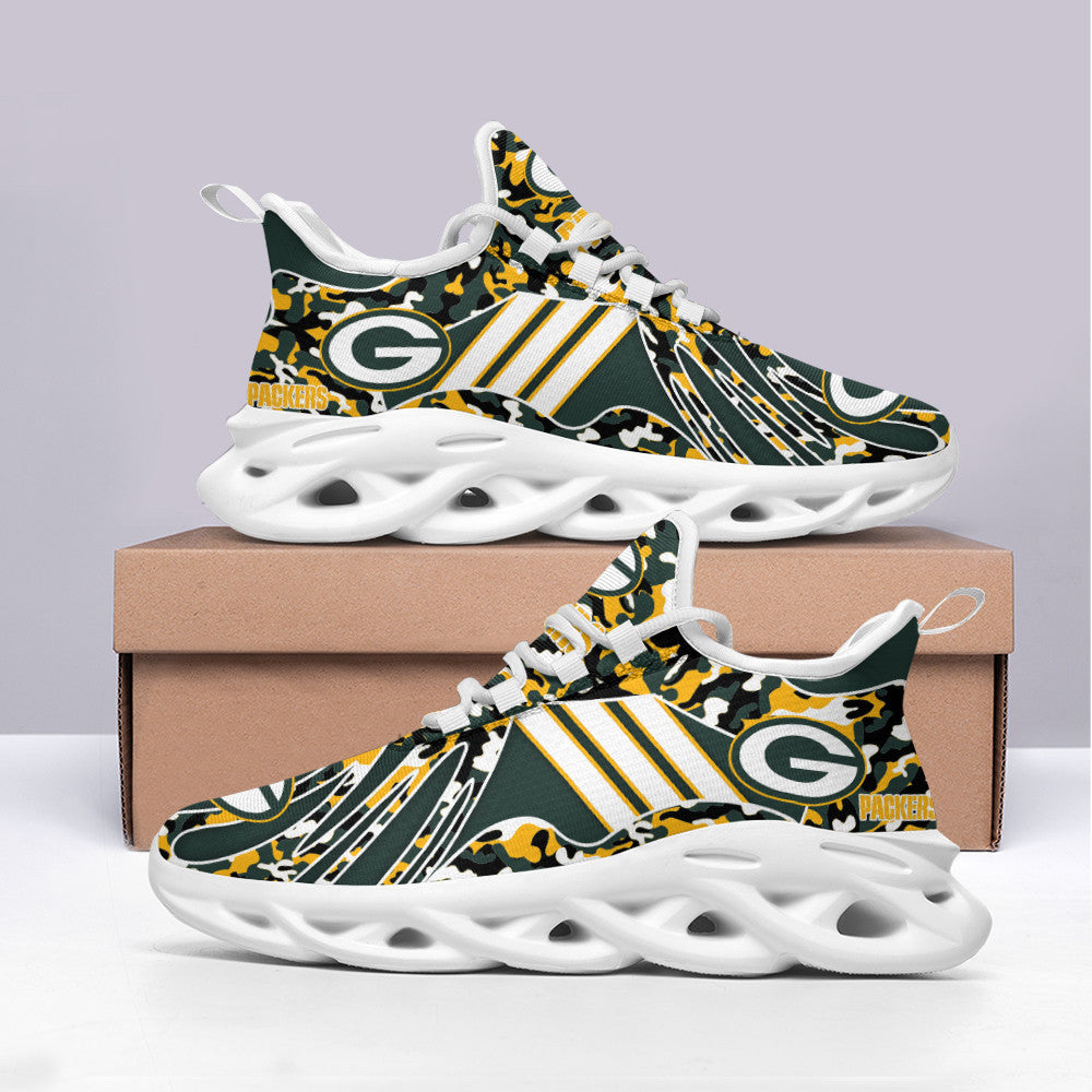 Ideafootwear Green Bay Packers NFL Max Soul Shoes Sneakers For Men And Women