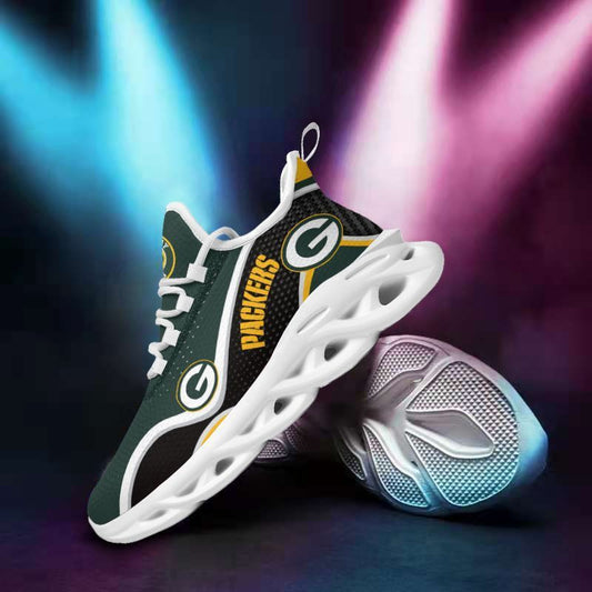 Ideafootwear Green Bay Packers NFL Max Soul Shoes Sneakers For Men And Women